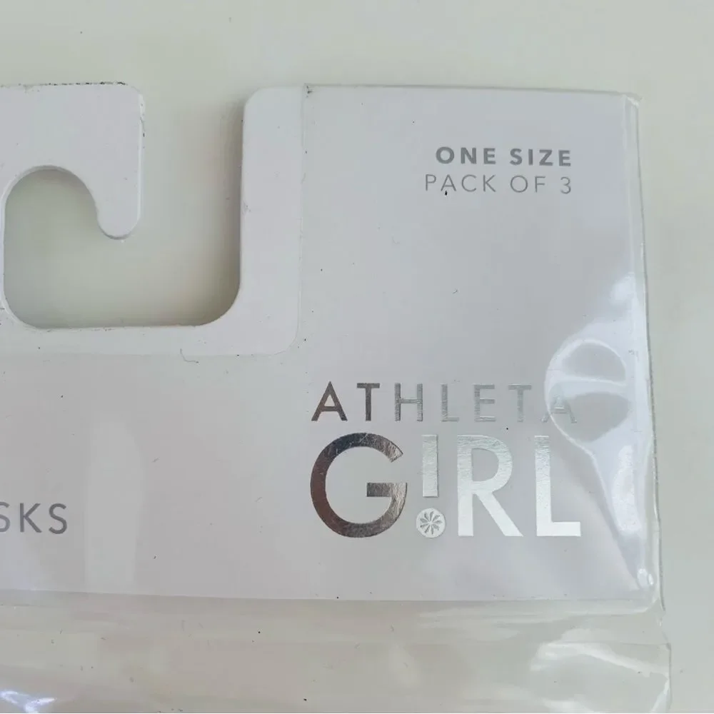 NEW pack of Athleta girl made to move masks with nose bridge 3 total masks